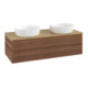 V&B Waschtischunterschrank mit Frontstruktur Antao 120x36x50cm, WBP-farbe hon. Oa, w. wal-3