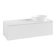 V&B Waschtischunterschrank mit Frontstruktur Antao 120x36x50cm, WBP-farbe Lac, glo wh. Lac-1