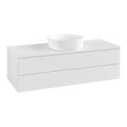 V&B Waschtischunterschrank mit Frontstruktur Antao 120x36x50cm, WBP-farbe Lac, glo wh. Lac-3