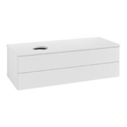 V&B Waschtischunterschrank mit Frontstruktur Antao 120x36x50cm, WBP-farbe Lac, glo wh. Lac-3