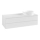V&B Waschtischunterschrank mit Frontstruktur Antao 120x36x50cm, WBP-farbe Lac, glo wh. Lac-1