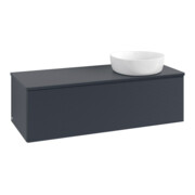 V&B Waschtischunterschrank mit Frontstruktur Antao 120x36x50cm, WBP-farbe Lac, md bl. m Lac