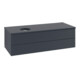 V&B Waschtischunterschrank mit Frontstruktur Antao 120x36x50cm, WBP-farbe Lac, md bl. m Lac-1