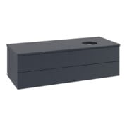 V&B Waschtischunterschrank mit Frontstruktur Antao 120x36x50cm, WBP-farbe Lac, md bl. m Lac-3