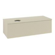 V&B Waschtischunterschrank mit Frontstruktur Antao 120x36x50cm, WBP-farbe Lac, si Gr m Lac