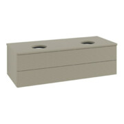 V&B Waschtischunterschrank mit Frontstruktur Antao 120x36x50cm, WBP-farbe Lac, st. Gr m Lac