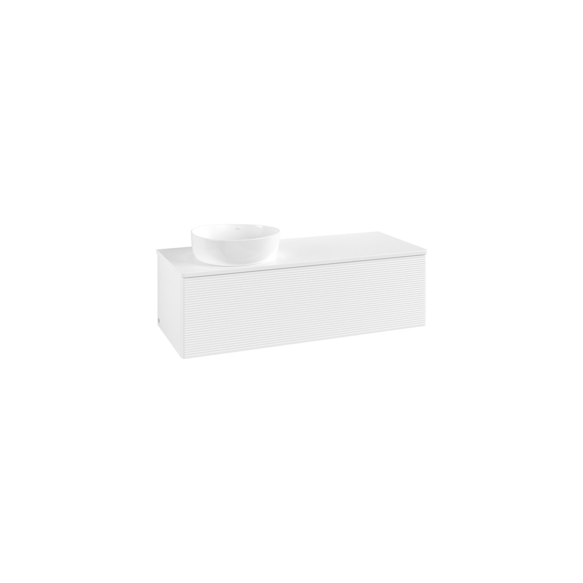 V&B Waschtischunterschrank mit Frontstruktur Antao 120x36x50cm, WBP-farbe Lac, wh. m Lac ; Villeroy & Boch