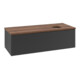 V&B Waschtischunterschrank mit Frontstruktur Antao 120x36x50cm, WBP-farbe w. wal, bla m Lac-3