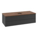 V&B Waschtischunterschrank mit Frontstruktur Antao 120x36x50cm, WBP-farbe w. wal, bla m Lac-3