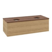 V&B Waschtischunterschrank mit Frontstruktur Antao 120x36x50cm, WBP-farbe w. wal, honey oak-3