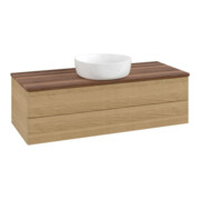 V&B Waschtischunterschrank mit Frontstruktur Antao 120x36x50cm, WBP-farbe w. wal, honey oak