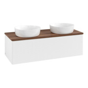 V&B Waschtischunterschrank mit Frontstruktur Antao 120x36x50cm, WBP-farbe w. wal, wh. m Lac-4