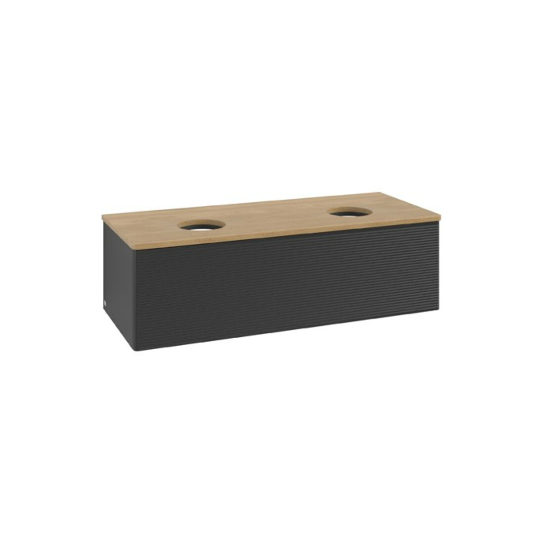 V&B Waschtischunterschrank mit Frontstruktur Antao 120x36x50cm, WBP hon. Oa, bla m Lac