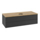 V&B Waschtischunterschrank mit Frontstruktur Antao 120x36x50cm, WBP hon. Oa, bla m Lac-3