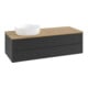 V&B Waschtischunterschrank mit Frontstruktur Antao 120x36x50cm, WBP hon. Oa, bla m Lac-1