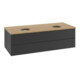 V&B Waschtischunterschrank mit Frontstruktur Antao 120x36x50cm, WBP hon. Oa, bla m Lac-1