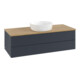 V&B Waschtischunterschrank mit Frontstruktur Antao 120x36x50cm, WBP hon. Oa, md bl. m Lac-1