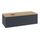 V&B Waschtischunterschrank mit Frontstruktur Antao 120x36x50cm, WBP hon. Oa, md bl. m Lac-1