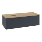 V&B Waschtischunterschrank mit Frontstruktur Antao 120x36x50cm, WBP hon. Oa, md bl. m Lac