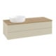 V&B Waschtischunterschrank mit Frontstruktur Antao 120x36x50cm, WBP hon. Oa, si Gr m Lac-1