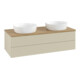 V&B Waschtischunterschrank mit Frontstruktur Antao 120x36x50cm, WBP hon. Oa, si Gr m Lac-3