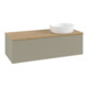 V&B Waschtischunterschrank mit Frontstruktur Antao 120x36x50cm, WBP hon. Oa, st. Gr m Lac-1