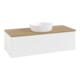 V&B Waschtischunterschrank mit Frontstruktur Antao 120x36x50cm, WBP hon. Oa, wh. m Lac-3
