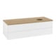 V&B Waschtischunterschrank mit Frontstruktur Antao 120x36x50cm, WBP hon. Oa, wh. m Lac