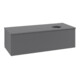V&B Waschtischunterschrank mit Frontstruktur Antao 120x36x50cm, WBP Lac, Anthrac. m Lac-3