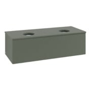 V&B Waschtischunterschrank mit Frontstruktur Antao 120x36x50cm, WBP Lac, lea gre. m Lac-3