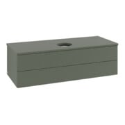 V&B Waschtischunterschrank mit Frontstruktur Antao 120x36x50cm, WBP Lac, lea gre. m Lac-3