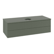 V&B Waschtischunterschrank mit Frontstruktur Antao 120x36x50cm, WBP Lac, lea gre. m Lac-4