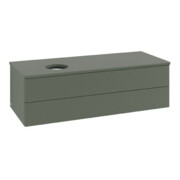 V&B Waschtischunterschrank mit Frontstruktur Antao 120x36x50cm, WBP Lac, lea gre. m Lac-4