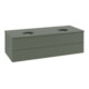 V&B Waschtischunterschrank mit Frontstruktur Antao 120x36x50cm, WBP Lac, lea gre. m Lac-3