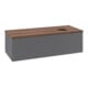 V&B Waschtischunterschrank mit Frontstruktur Antao 120x36x50cm, WBP w. wal, Anthrac. m Lac-3