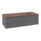 V&B Waschtischunterschrank mit Frontstruktur Antao 120x36x50cm, WBP w. wal, Anthrac. m Lac-1
