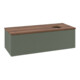 V&B Waschtischunterschrank mit Frontstruktur Antao 120x36x50cm, WBP w. wal, lea gre. m Lac-3
