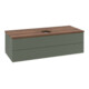 V&B Waschtischunterschrank mit Frontstruktur Antao 120x36x50cm, WBP w. wal, lea gre. m Lac-1