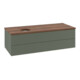 V&B Waschtischunterschrank mit Frontstruktur Antao 120x36x50cm, WBP w. wal, lea gre. m Lac-3