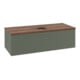 V&B Waschtischunterschrank mit Frontstruktur Antao 120x36x50cm, WBP w. wal, lea gre. m Lac-1