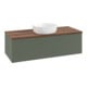 V&B Waschtischunterschrank mit Frontstruktur Antao 120x36x50cm, WBP w. wal, lea gre. m Lac-3