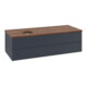 V&B Waschtischunterschrank mit Frontstruktur Antao 120x36x50cm, WBP w. wal, md bl. m Lac-3