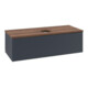 V&B Waschtischunterschrank mit Frontstruktur Antao 120x36x50cm, WBP w. wal, md bl. m Lac-1
