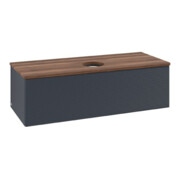 V&B Waschtischunterschrank mit Frontstruktur Antao 120x36x50cm, WBP w. wal, md bl. m Lac