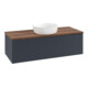 V&B Waschtischunterschrank mit Frontstruktur Antao 120x36x50cm, WBP w. wal, md bl. m Lac-3