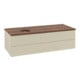 V&B Waschtischunterschrank mit Frontstruktur Antao 120x36x50cm, WBP w. wal, si Gr m Lac-1