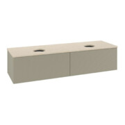 V&B Waschtischunterschrank mit Frontstruktur Antao 160x36x50cm, WBP botti., st. Gr m Lac
