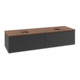 V&B Waschtischunterschrank mit Frontstruktur Antao 160x36x50cm, WBP-farbe w. wal, bla m Lac-1