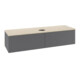 V&B Waschtischunterschrank mit Frontstruktur Antao 160x50cm, HL, WBP botti., Anthrac. m Lac-1
