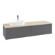 V&B Waschtischunterschrank mit Frontstruktur Antao 160x50cm, HL, WBP botti., Anthrac. m Lac-3
